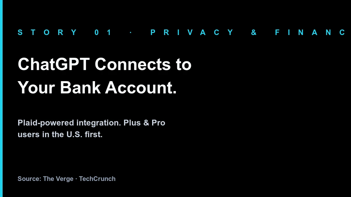 ChatGPT financial accounts: a Plaid-powered integration that reads your bank, card, and brokerage data inside ChatGPT