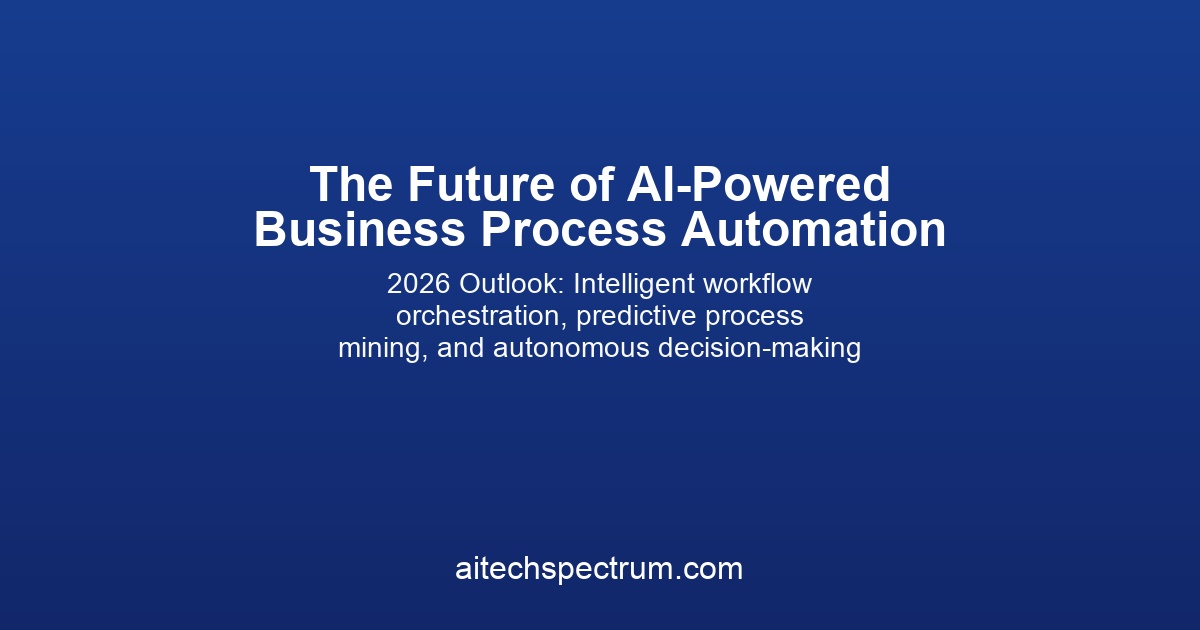 The Future of AI-Powered Business Process Automation: 2026 Outlook